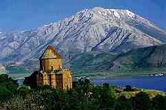 Akdamar church on lake Van