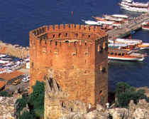 Red Tower in Alanya