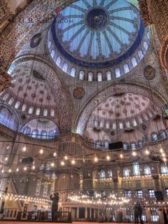 Interno della moschea blu