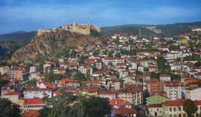 view of Kastamonu with the fortress