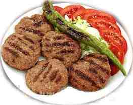 Grilled kofte meat balls