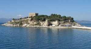 Pigeon island in Kusadasi