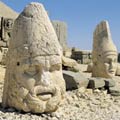 Gods heads on Nemrut Mountain