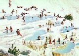 formazioni di gesso di Pamukkale a Denizli