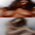 Couple looking submissive