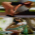 Nude women serious