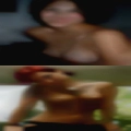 Senior swinging wife