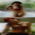 Women pissing and club